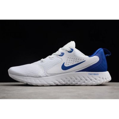 Nike Epic React Flyknit Beyaz / Mavi Koşu Ayakkabısı Türkiye - 73X5VKU5